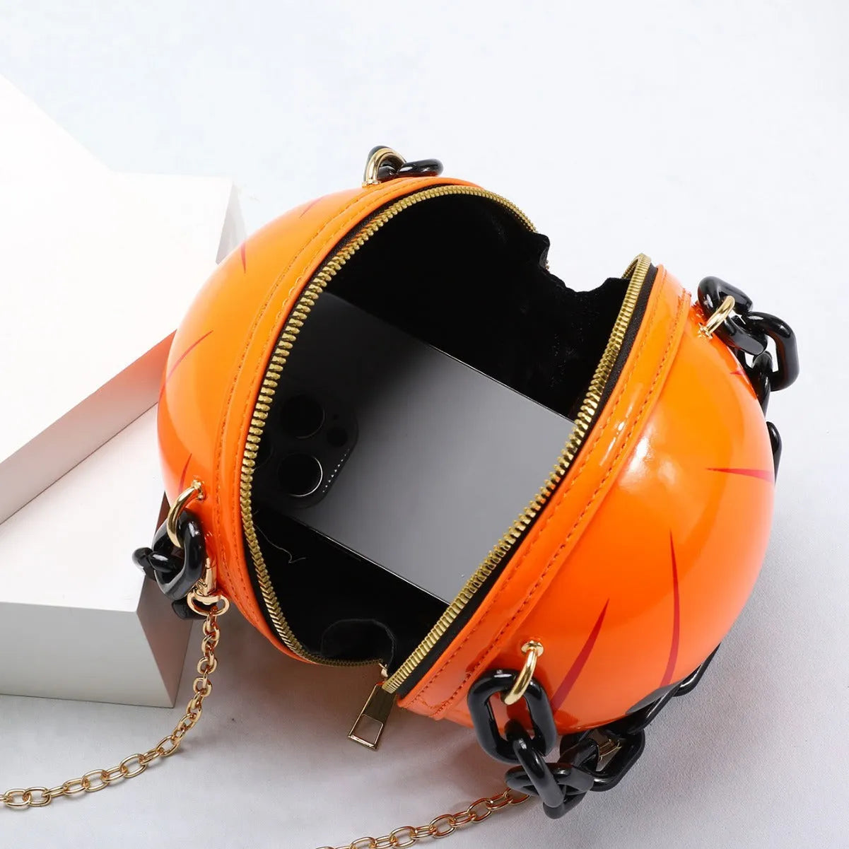 Halloween Cartoon Pumpkin Ball Handbags - Bellarte Enchanté Halloween Cartoon Pumpkin Ball Handbags
